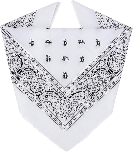 100% Cotton & Natural Fibers Bandana Scarf - Soft, Durable, Machine Washable – Unisex for Men & Women