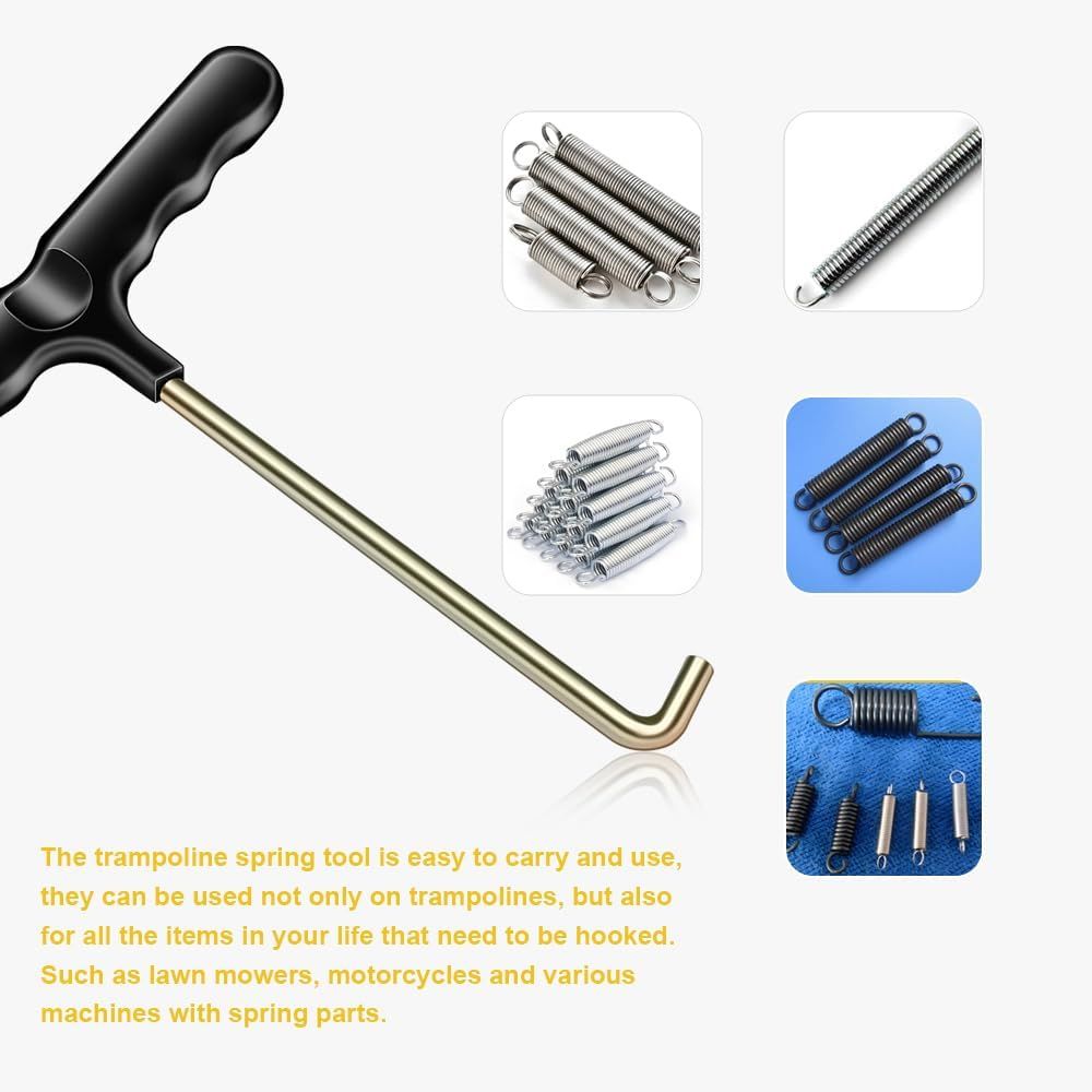 Trampoline Spring Pull Tool Kit Trampoline T-Hook Puller Spring Pull T-Shape Hook Trampoline Accessories