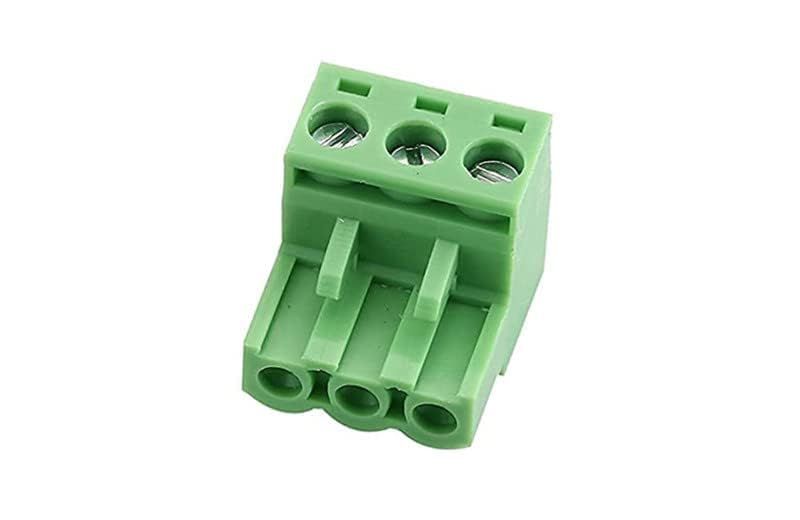 10 Pcs Green 5.08mm Pitch 3P Pluggable Teminal Blocks Connector Socket Adapters