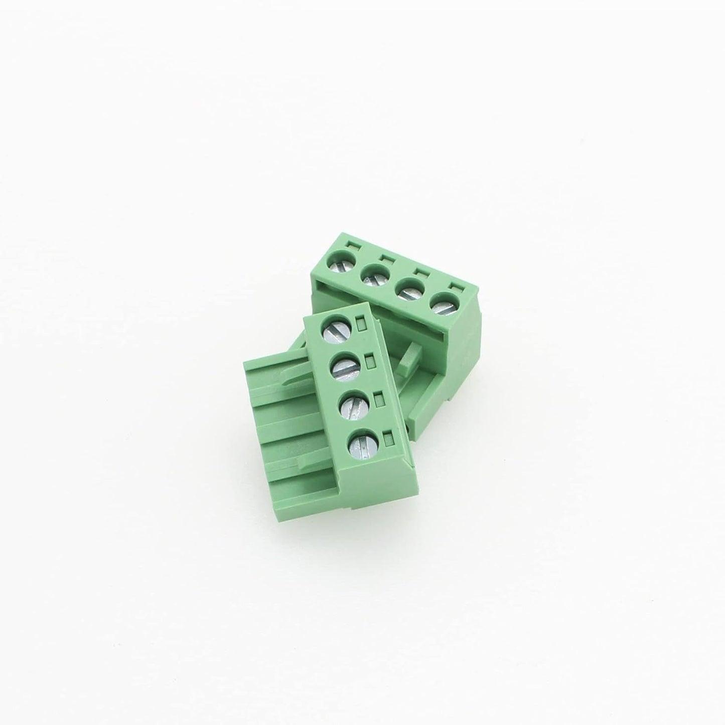 10 Pcs Green 5.08mm Pitch 3P Pluggable Teminal Blocks Connector Socket Adapters