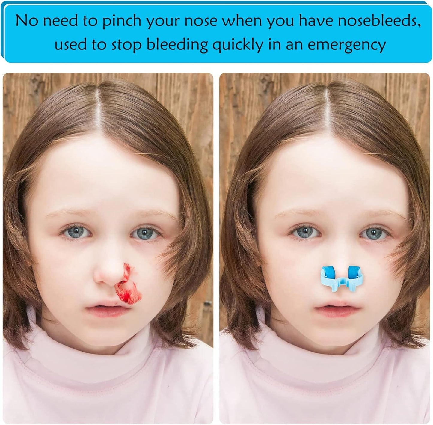 Nose Stop Clips Nasal Nose Stopper Clips Plastic Foam for Emergency or Accident