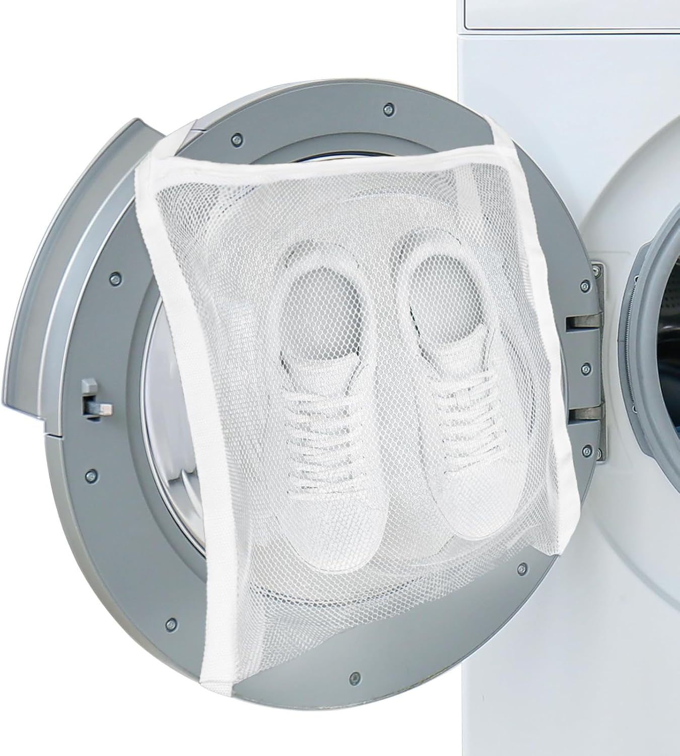 Sneaker Dryer Bag,Shoe Wash & Dry Net Bag for Dryer 15.7*15 Inch Shoe Washing Machine Bag Adjustable Magic Tape Shoe Dryer Bag Reusable Laundry Bags