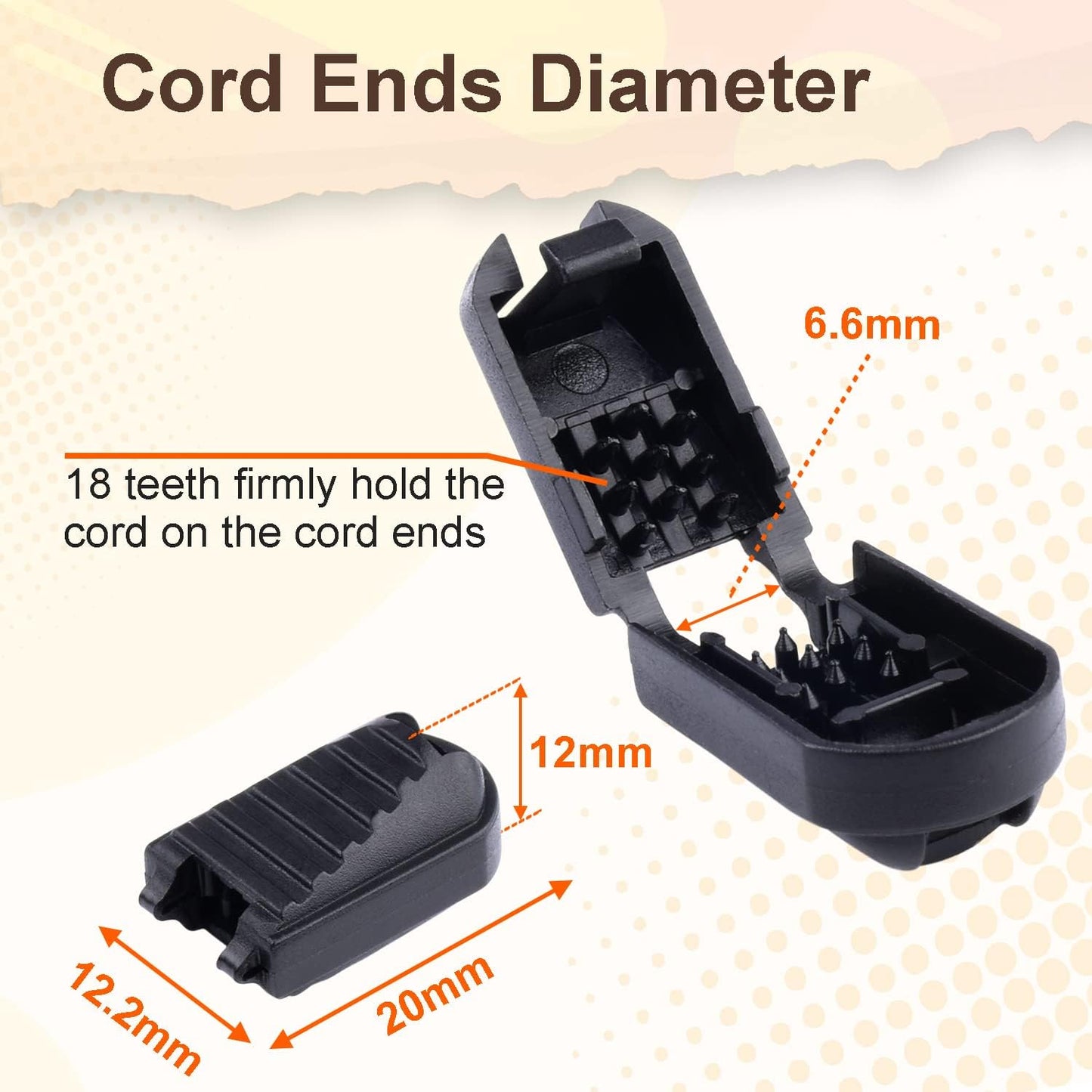 25 Pack Zipper Pull Tabs Cord Ends Tips Shoe Lace End Clips Cord Lock for Paracord Molle Backpack Quick No Tied Shoelace Triathlon Marathon Running Shoe