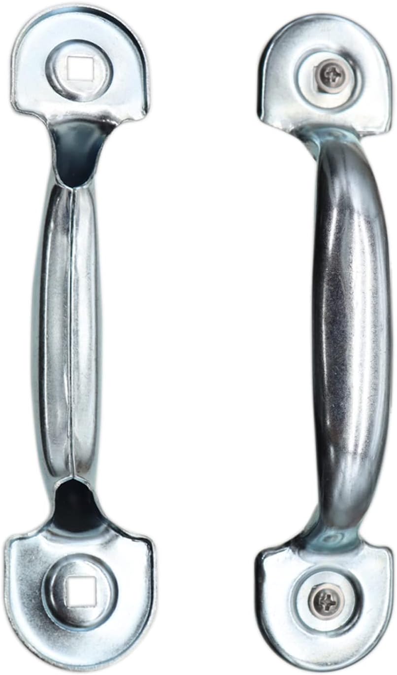 Xadnitu Garage Door Bottom Lift Handle for Most Gate Handles Replacement, Heavy Duty Door Pull Handle for Garage Outdoor Closet (2 Pack)