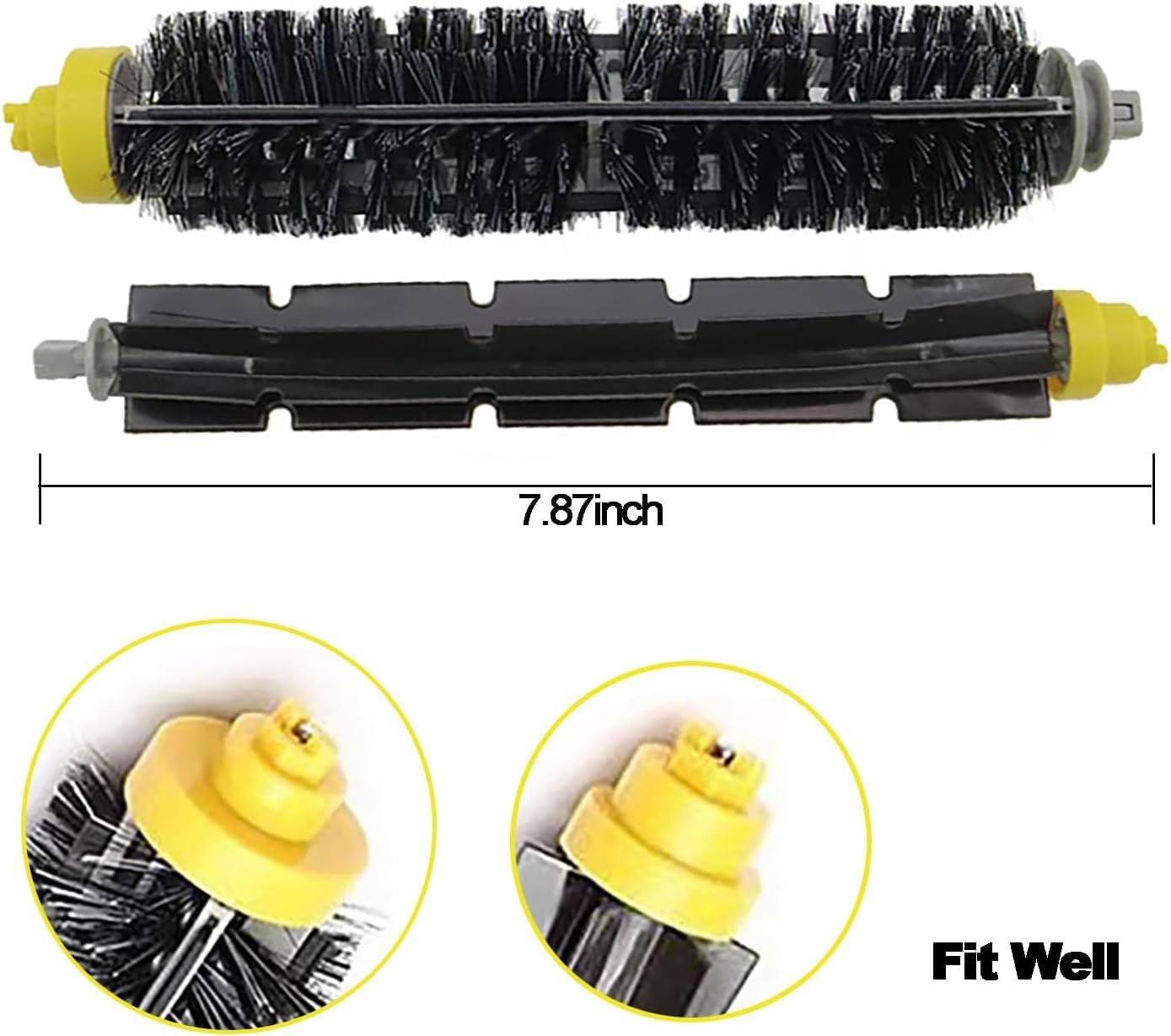 Replacement Brush Rollers for irobot Roomba 600 Series 694 676 675 692 695 677 671 690 680 660 650 620 614 610 600 & 500 Series 595 585 564 Vacuum Robot 2 Pack