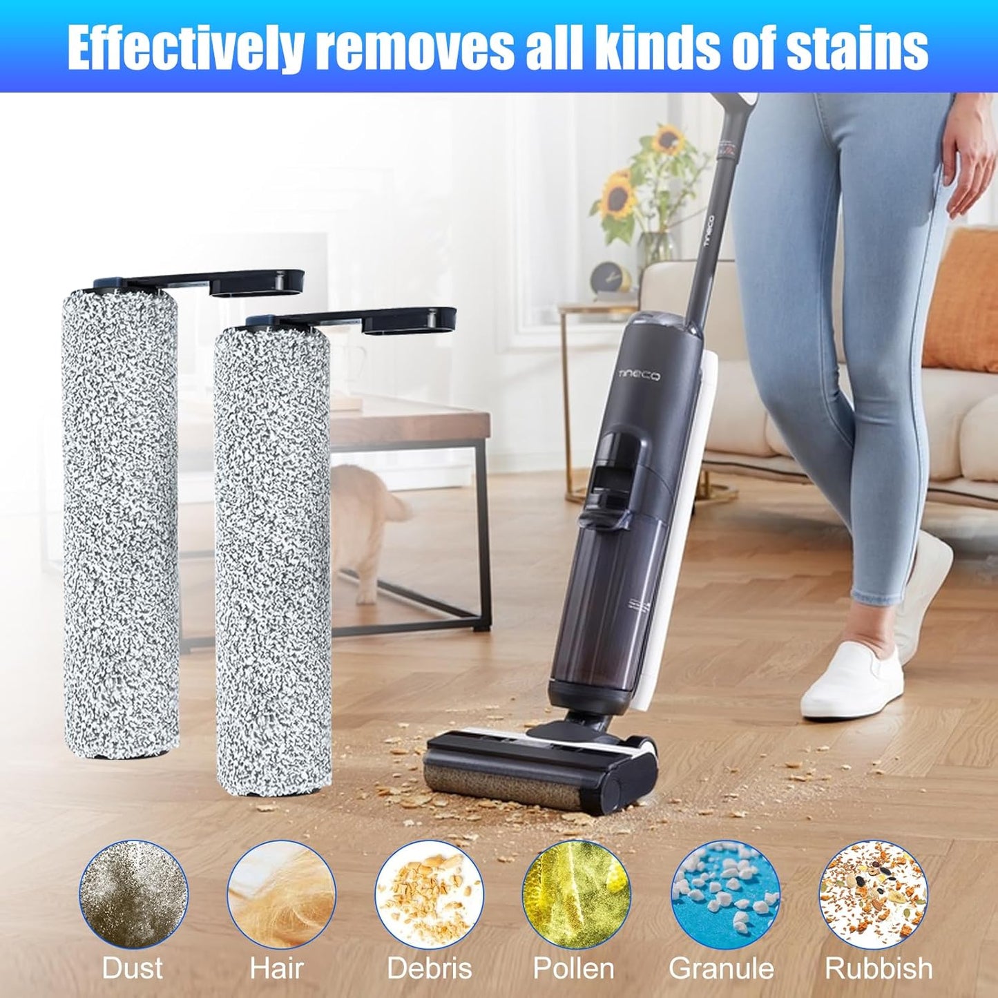 【NOT Universal】【S5/S5 Pro Only】 Replacement Brush Rollers for Tineco Floor ONE S5/S5 PRO Cordless Wet Dry Vacuum Cleaner 【NOT for S5combo & Nor Other Models】