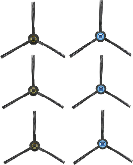 6pcs Replacement Side Brushes for Ilife V8 V80 V8S X800 X785 X750 A9S A7 Robot Vacuum Cleaner Accessories 3pairs Left&Right Blue&Yellow