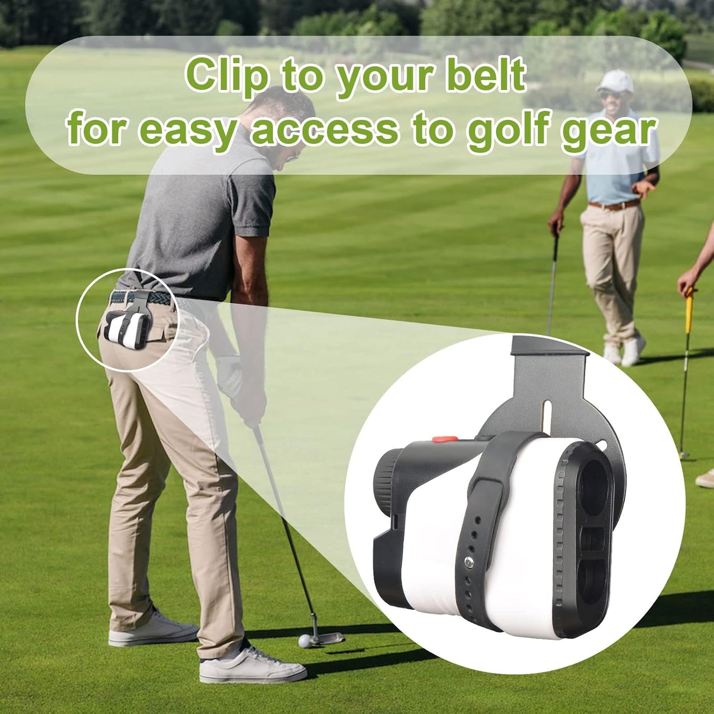 iGuerburn Metal Landing Pads for Golf Bags, Magnetic Golf Bag Accessories for Men with Soft Rubber