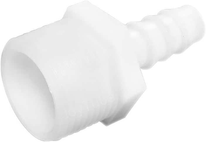 Plastic Hose Barb Fittings 1/2" Barb X 1/2" NPT Male Thread Adapter Connector Pipe Fittings (pack of 6)