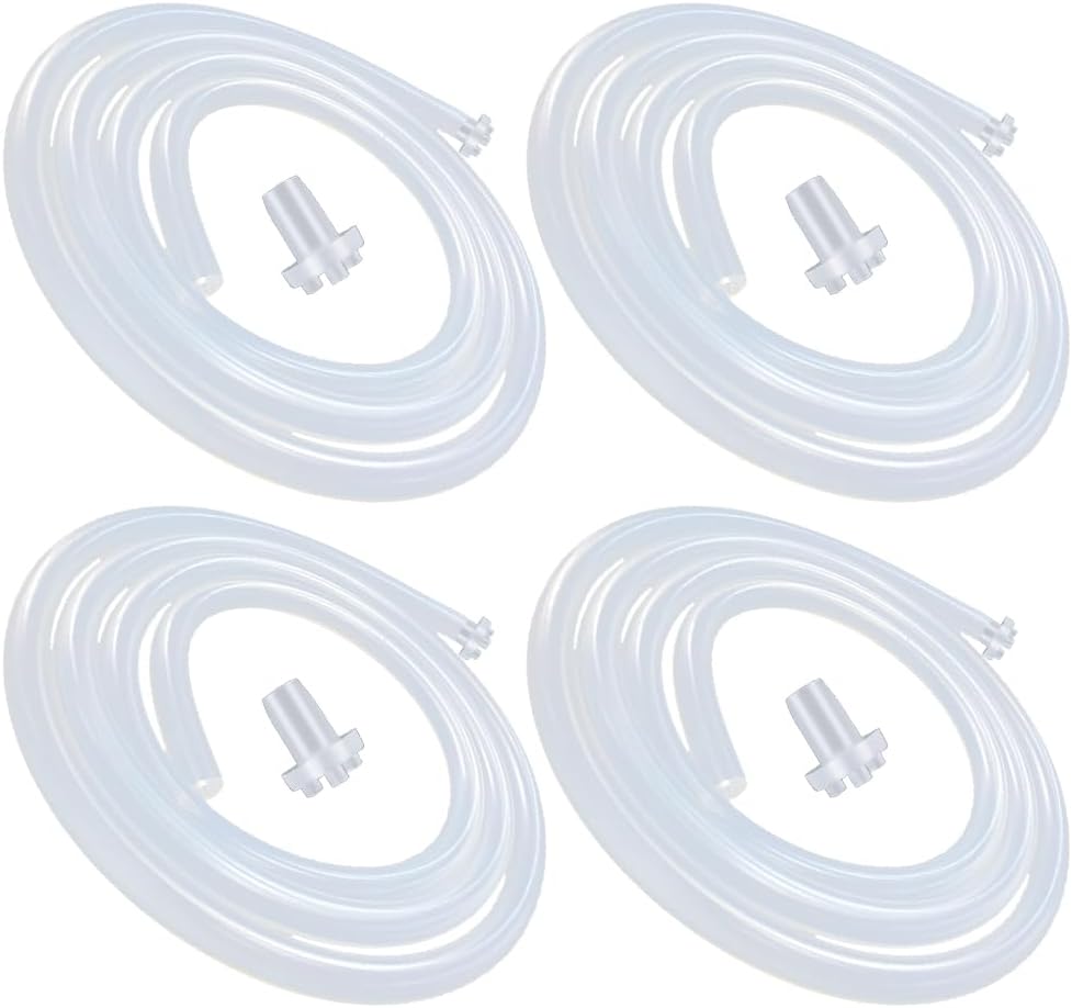 Replacement Silicone Tubing for Water Bottle Pump, High Temp Pure Silicone Hose Tube High Compatibility for Most Electric B Charging Automatic Drinking Water Pump-4 Pack