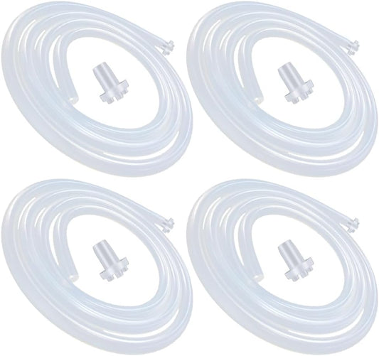 Replacement Silicone Tubing for Water Bottle Pump, High Temp Pure Silicone Hose Tube High Compatibility for Most Electric B Charging Automatic Drinking Water Pump-4 Pack