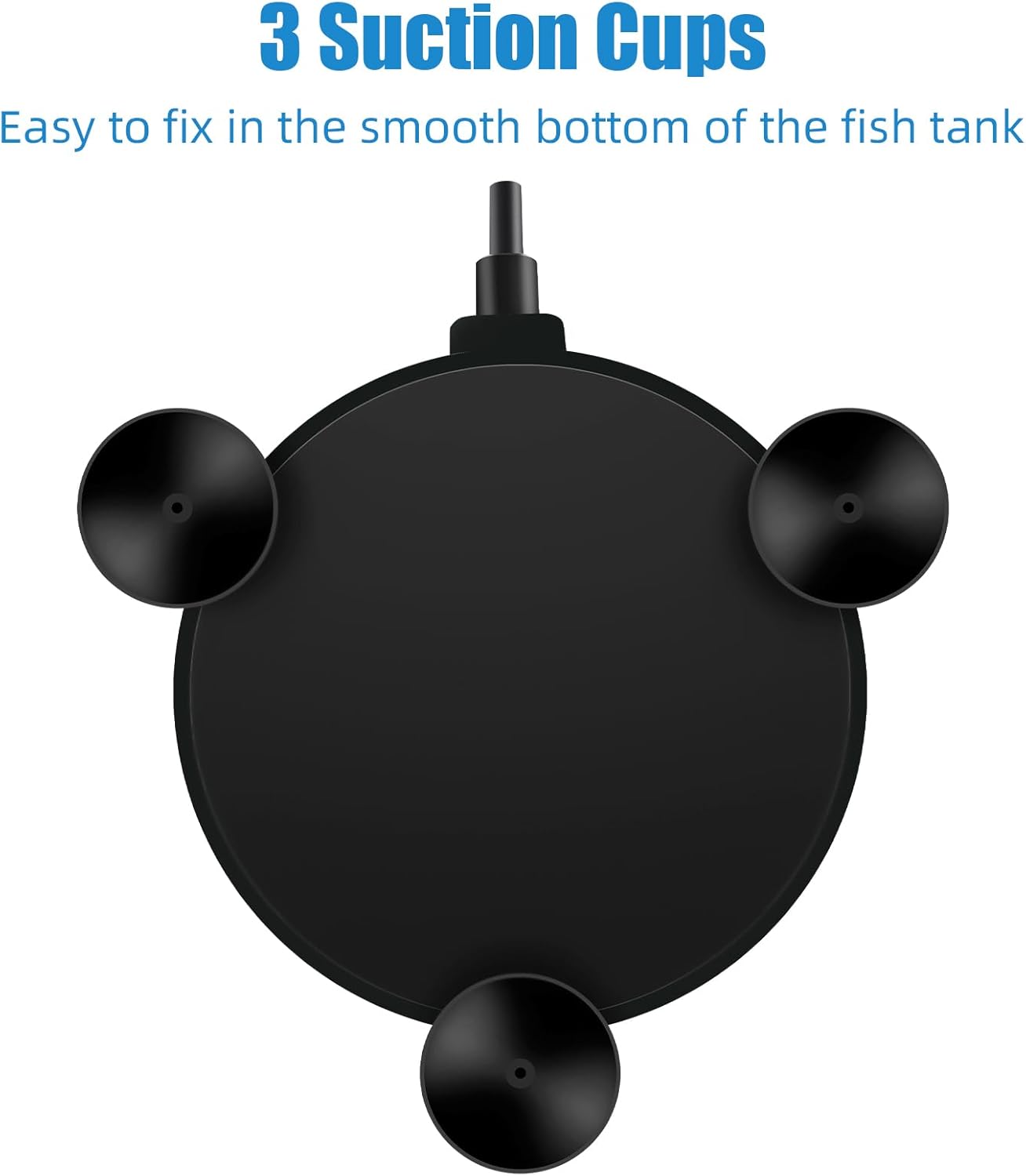 Aquarium Air Stone Disc 4 inch, Aerator Bubble Differ, Air Pump Accessories Airstones for Aquariums, Fish Tanks,Hydroponics,and Ponds