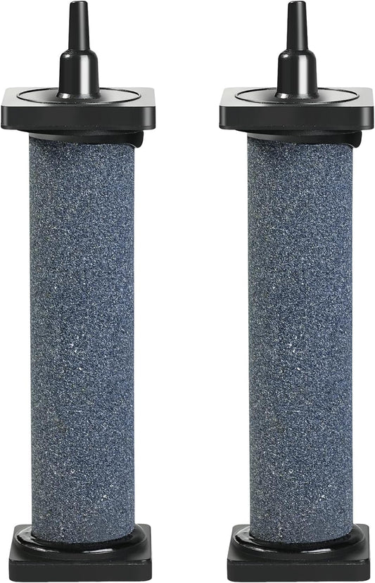Aquarium 5 inch Air Stone Cylindrical 2 Pack, Large Airstone, Aerator Bubble Differ, Air Pump Accessories for Aquariums, Hydroponic, Ponds and Fish Tanks
