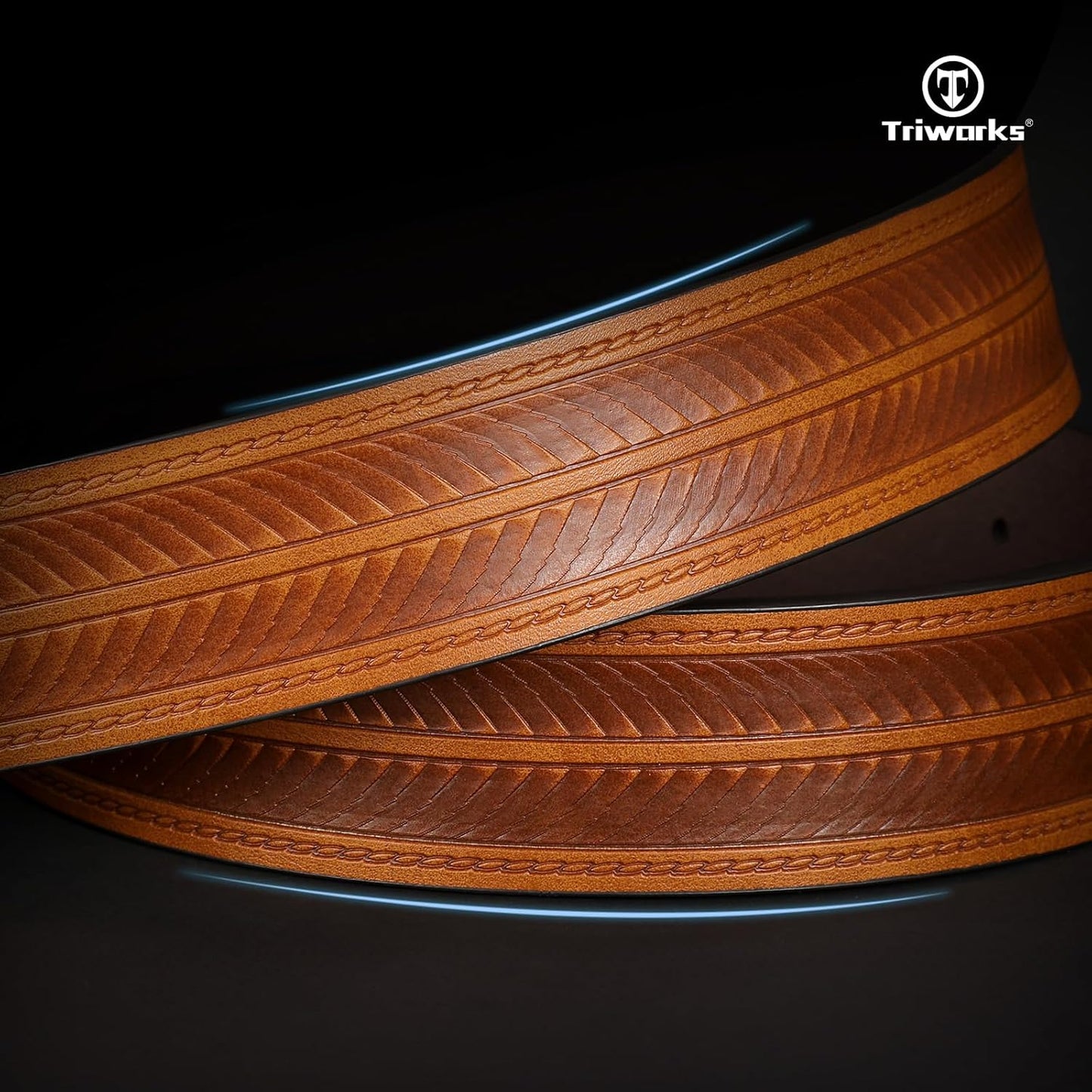 Western Belts for Men without Buckle Cowboy Cowgirl Leather Belts Strap for Jeans