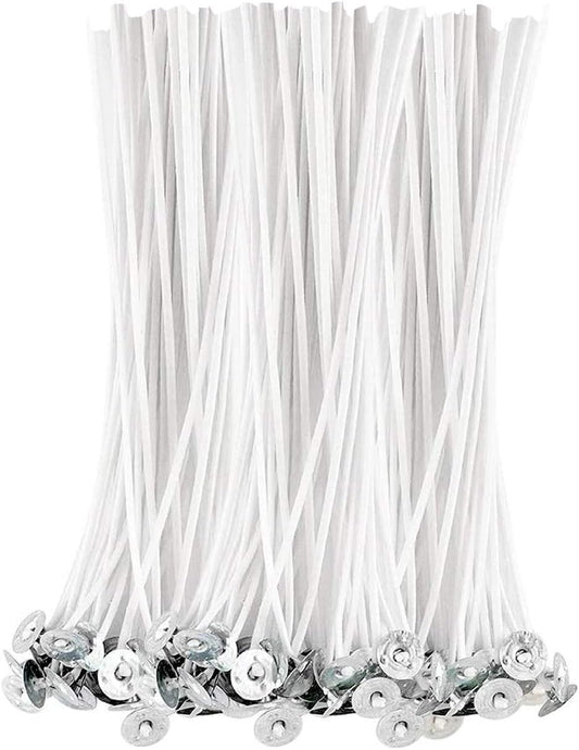 Candle Wicks 6 Inch 200pcs Large Cotton Wicks String for Candle Making Supplies
