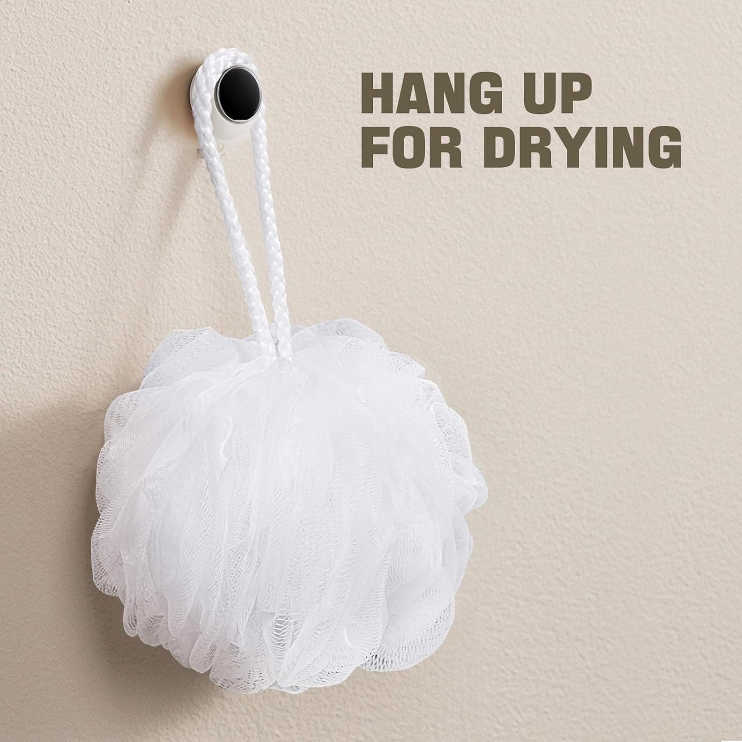 Bath Sponge Loofah Sponge Bath Puffs Shower Pouf Body Scrubber Exfoliating Soft 3 Pack