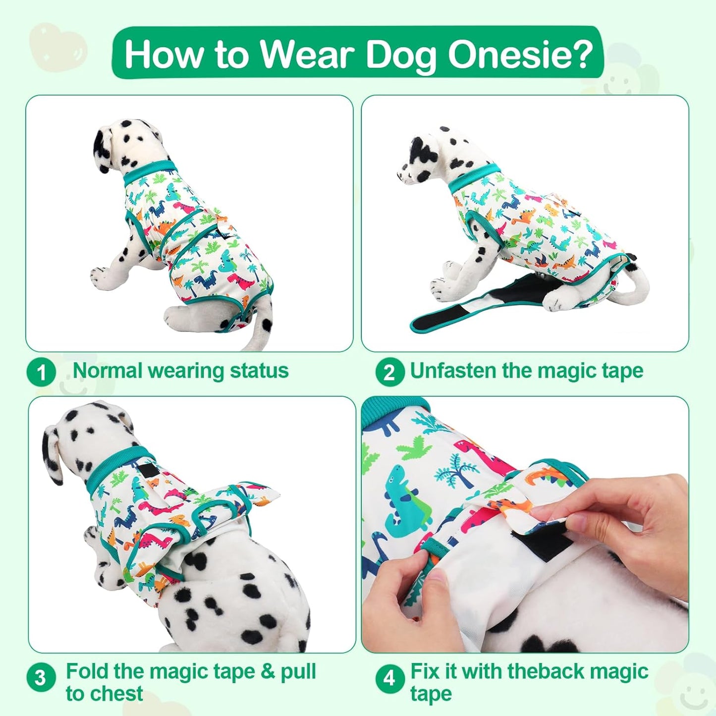 Recovery Suit for Dogs After Surgery, Dog Surgery Suit Onesie Female Spay for Small Medium Dogs, Breathable Dog Recovery Suit Body Suits for Anti Licking Abdominal Wounds Cone Alternative