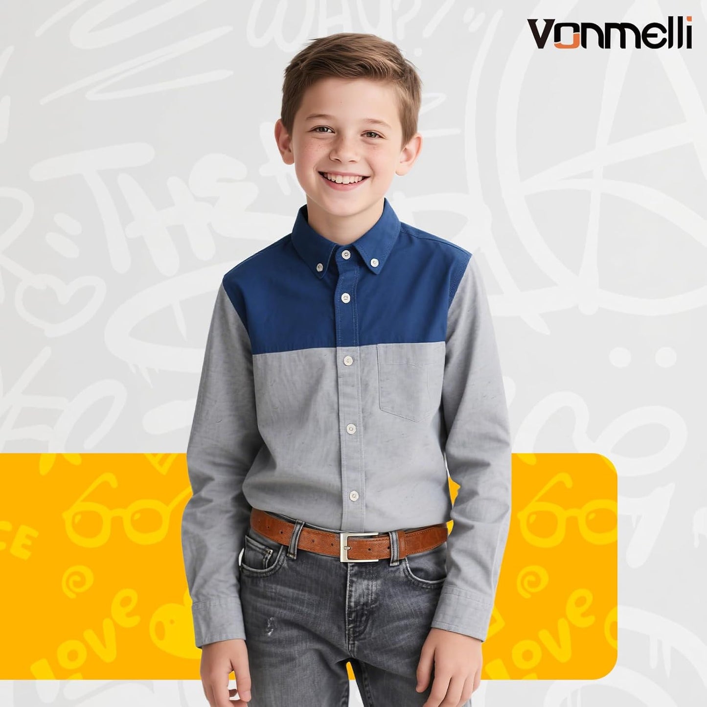 Boys Leather Belt Kids Dress Belt Jeans Formal and Casual Pants School Uniform Belts
