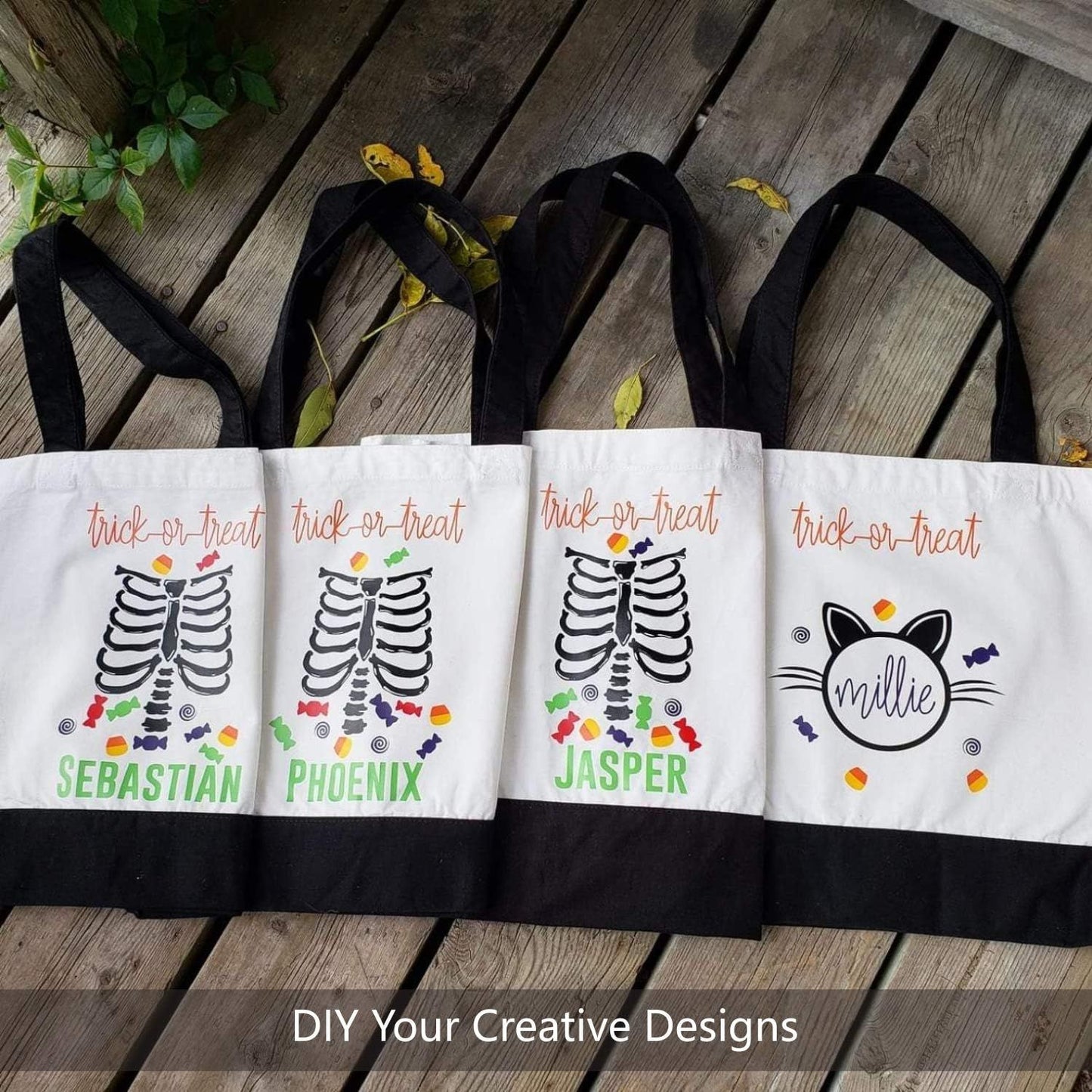 1 | 3 | 6 | 12 | 24 Pack Super Strong Large 12oz Cotton Canvas Tote Bag, Reusable Grocery Shopping Cloth Bag, Fashionable Two-Tone Tote for Crafts, DIY Your Creative Designs (Pack of 1)