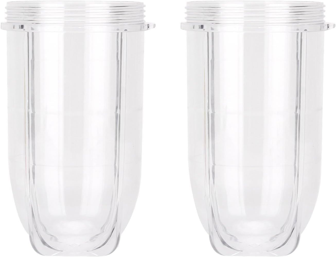 2 PCS Replacement Cups For Magic Bullet Replacement Parts 16OZ Blender Cups Jar compatible with 250W Magic Bullet MB1001 Series Juicer Mixer