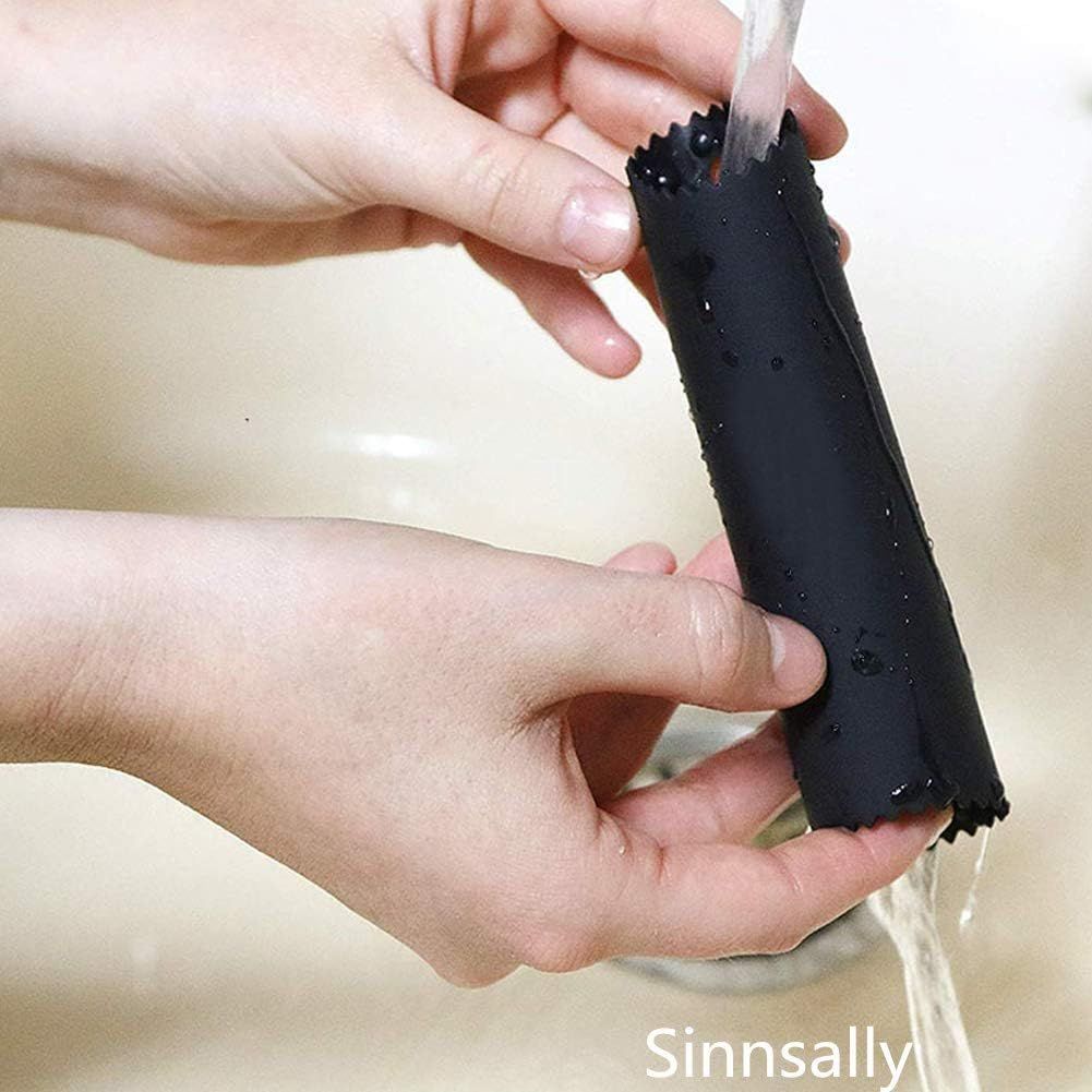 Garlic Peeler Skin Remover Roller Keeper,Easy Quick to Peeled Garlic Cloves with Silicone Tube Roller Garlic Peeling Kitchen Tool(3 Colors)