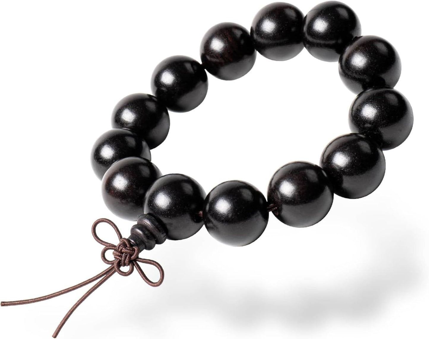 Eaglewood Mala Beads Bracelet - Handmade 108 8mm Prayer Beads for Men Women, Multilayer Wood Necklace Chain Bracelets, Buddhist Beads Elastic Wooden Prayer Beads for Meditation and Daily Wear