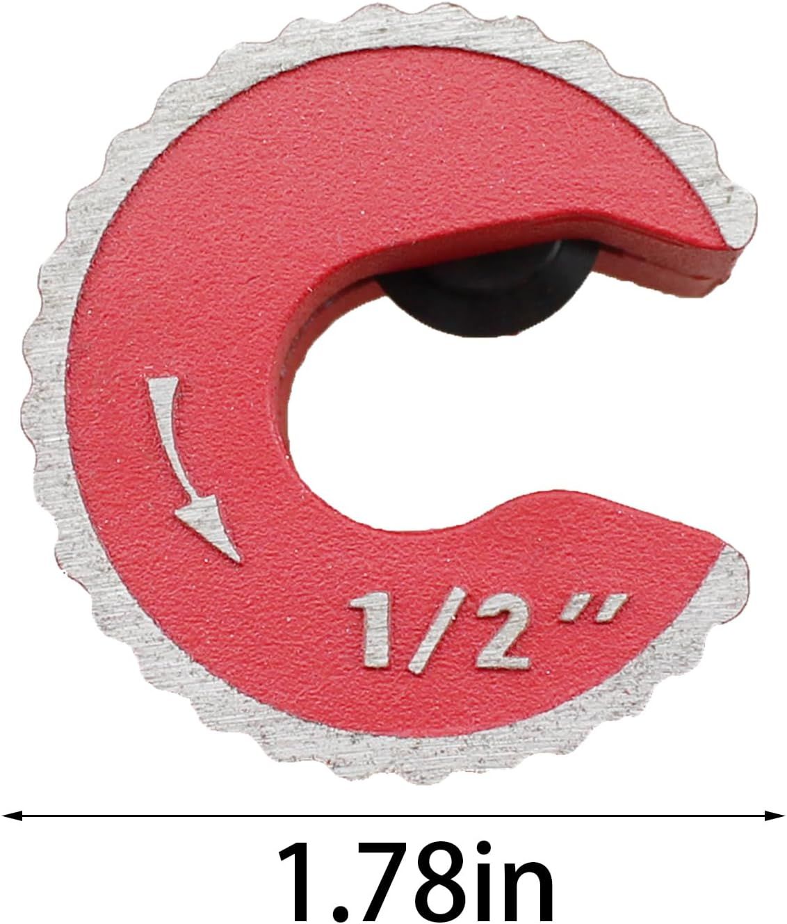 1/2 Inch Red Aluminum Alloy Adjustable Tight Pipe Cutter for Cutting Copper and Thin Walled Conduit