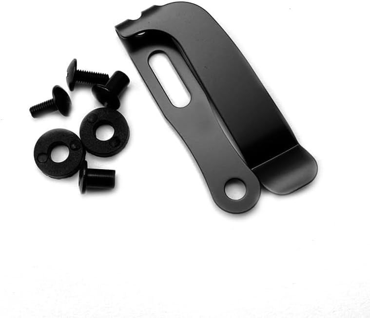 A Set Black Belt Clip Knife Sheath, Metal Kydex Holster Waist Clips, Kydex Knife Sheath Kit, Knife Clip Replacement, Metal Belt Clip for Knife Sheaths, Holster Making