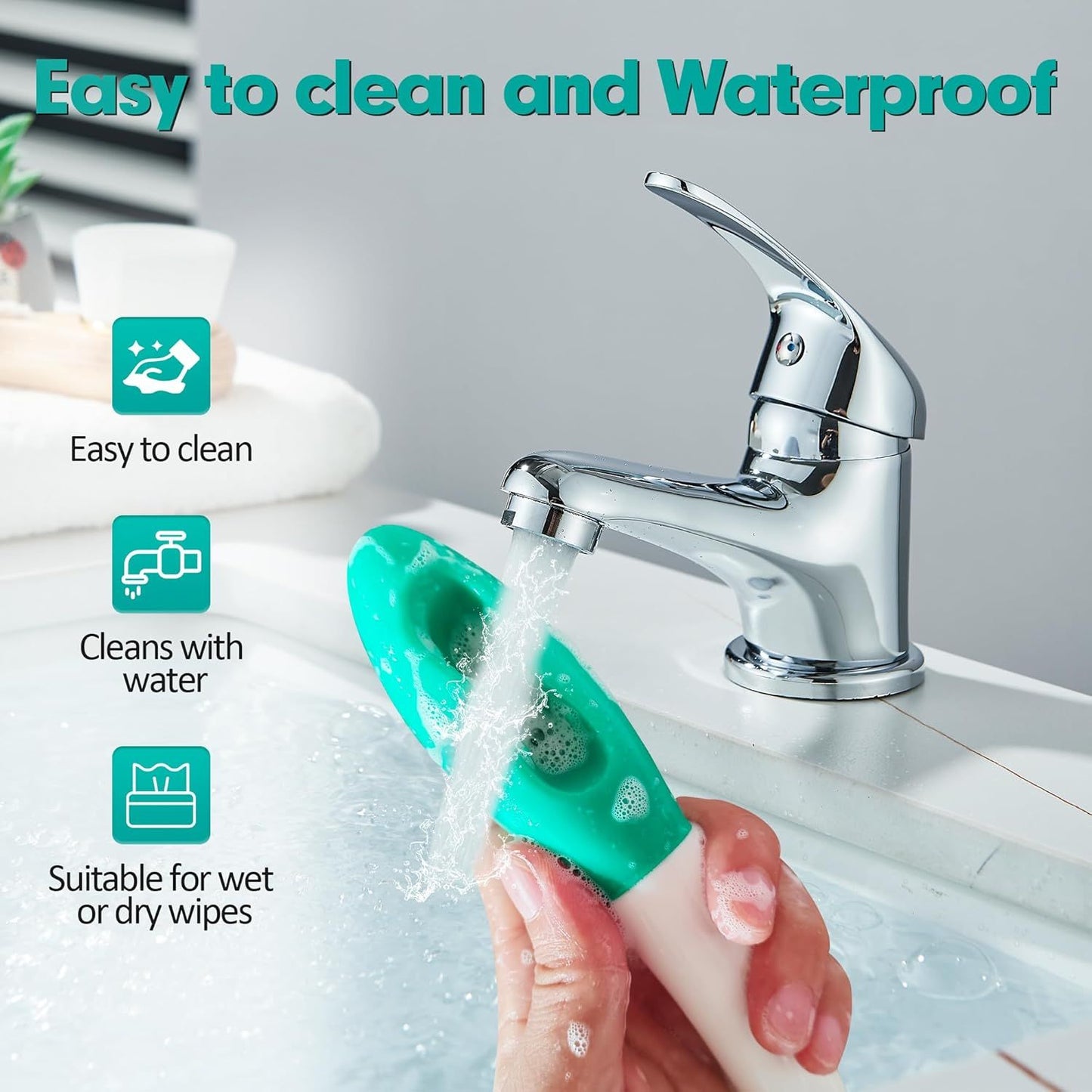 Butt Wiper Tool, 15.7" Comfort Wipe Toilet Aid for Wiping Bottom, Bottom Buddy Wiping Aid for Disabled, Elderly, Overweight, Pregnant People, Easy to Use Bottom Buddy Wiping Assist Tool