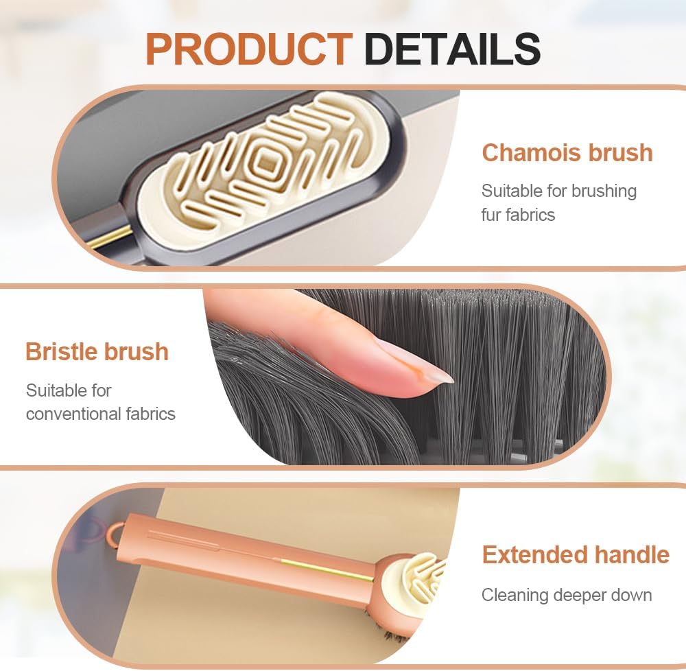 2 in 1 Scrub Suede Shoe Brush, Rubber Polish Eraser with Soft Bristle Brush for Suede Cleaner and Nubuck Brush (Black)