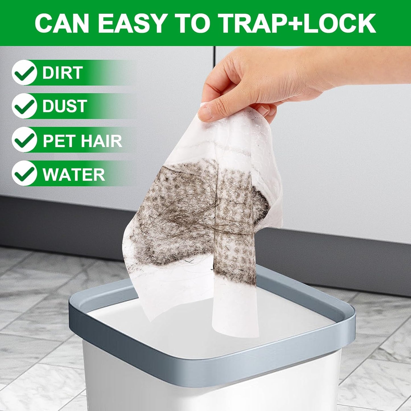 XL Dry Sweeping Cloths for Swiffer Sweeper XL Mop - 30 Count Disposable X-Large Pet Dry Mop Refill - Multi-Surface Dry Cloth Refills for Floor Cleaning (Mop is not Included)