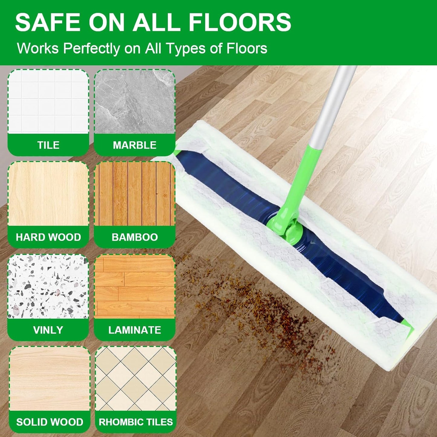 XL Dry Sweeping Cloths for Swiffer Sweeper XL Mop - 30 Count Disposable X-Large Pet Dry Mop Refill - Multi-Surface Dry Cloth Refills for Floor Cleaning (Mop is not Included)