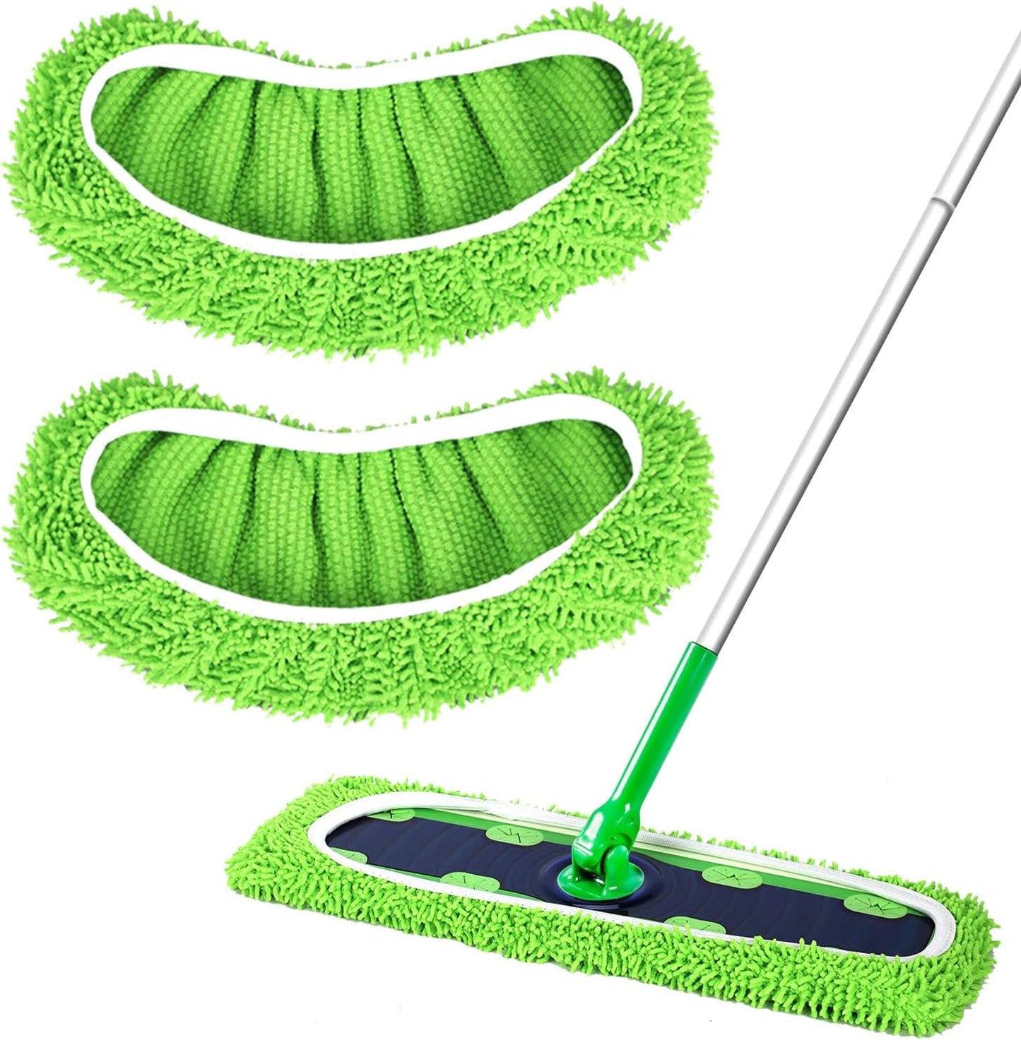 30 Count Disposable XL Dry Sweeping Cloths + 2 Pack Reusable Microfiber Mop Pads for Swiffer Sweeper XL Mop (Mop is not Included)