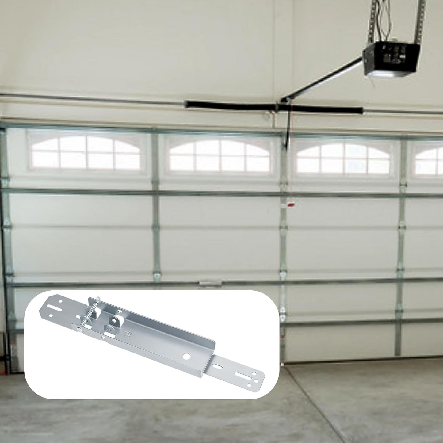 Xadnitu Garage Door Reinforcement Bracket, Operator Repair Hookup Brackets with Clevis Pin for Repairing Attach to The Garage Opener (18 inch)