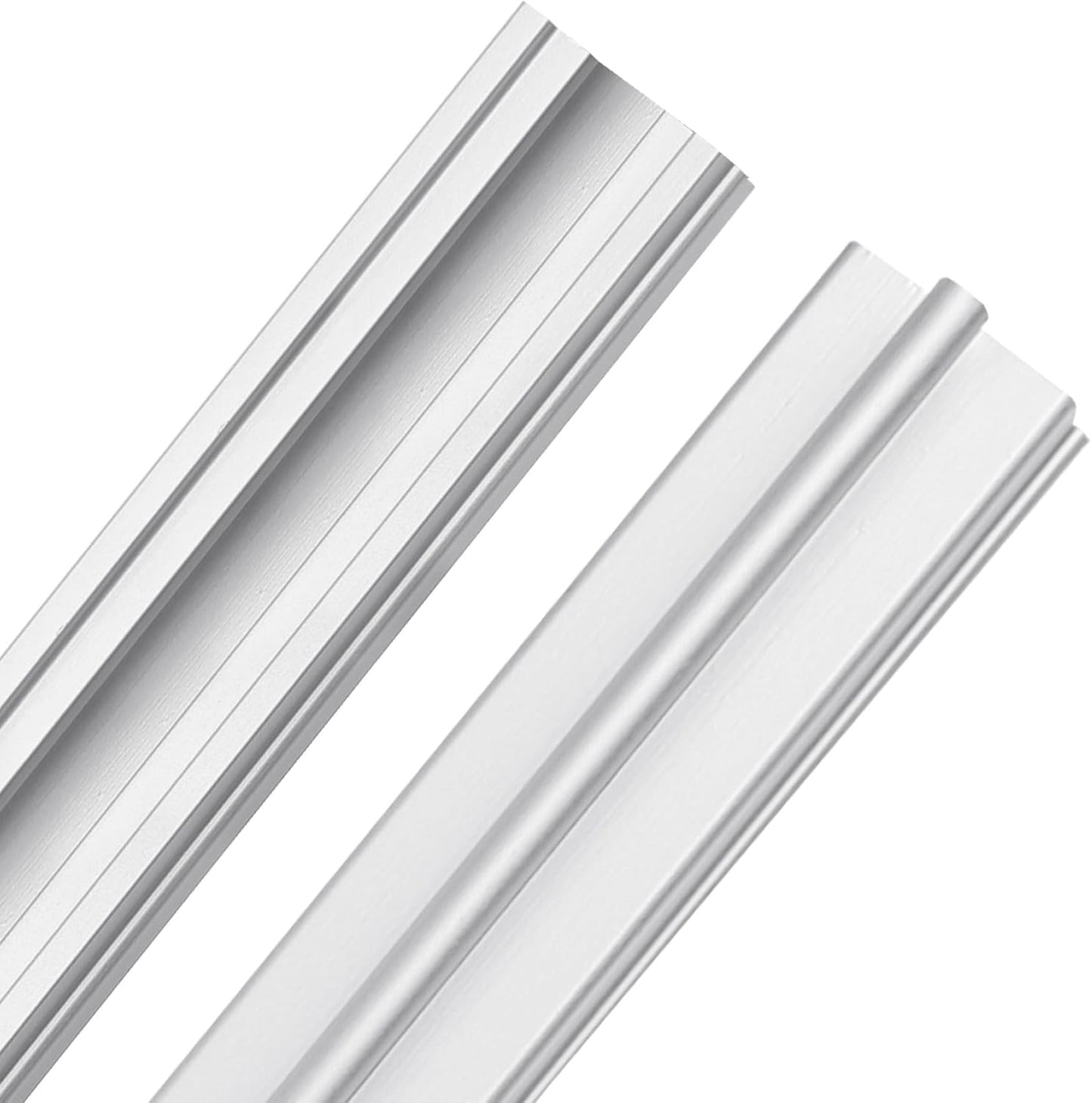Xadnitu 96" in 2 Sections of 48" Aluminum Sliding Screen Door Track, Sliding Door Bottom Track for Screen Doors Guide or Replacement