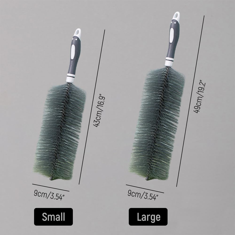 Fan Cleaner Brush, 2025 New Bendable Dusting Brush for Electric and Blind, Reusable Microfiber Dust Collector, Non-disassembly Cleaning (Blue)