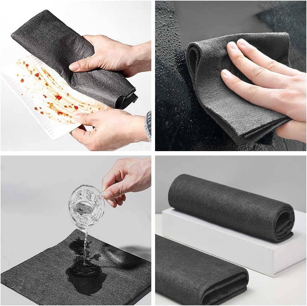 Thickened Magic Cleaning Cloth, Reusable Microfiber Cleaning Cloth, Streak Free for Glass, Cars, Windows, Mirrors, and Home Use (15pcs)