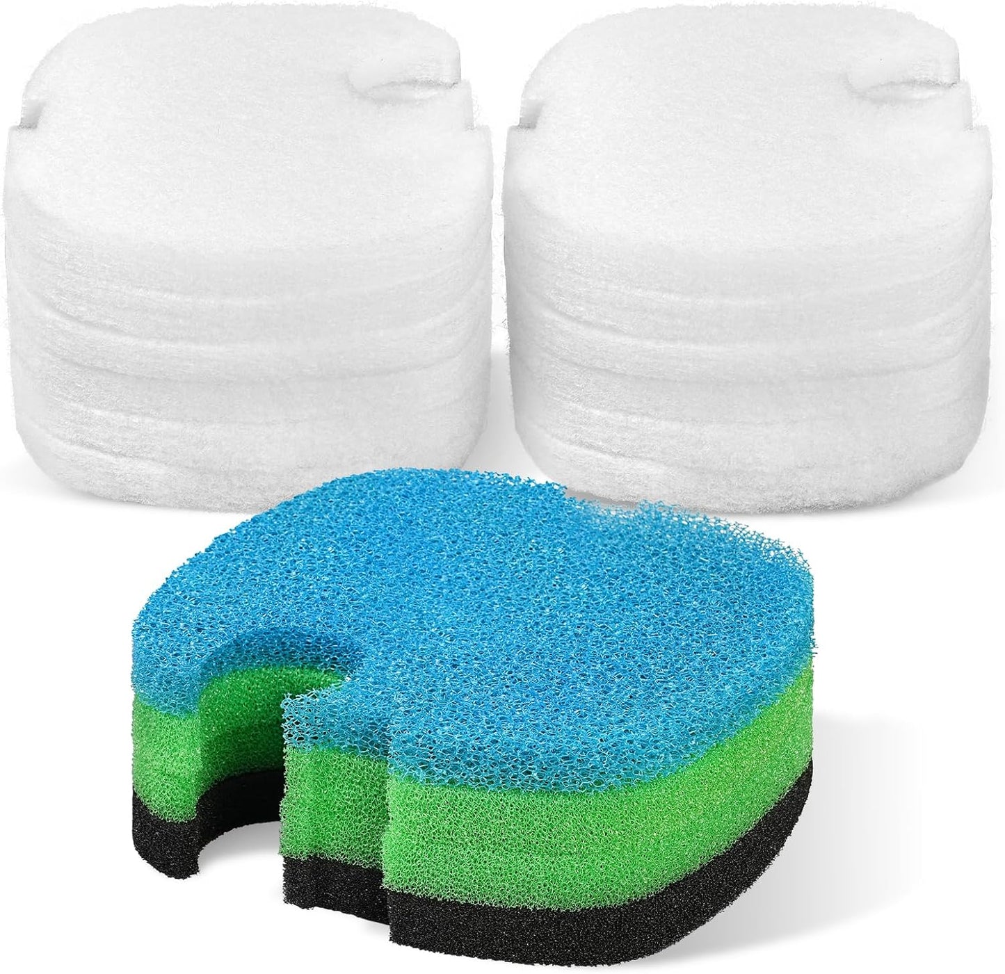 Replacement Canister Filter Pads Compatible with SUNSUN HW-304B/404B/704B/3000 CF500 Aquarium Filter Media  Floss