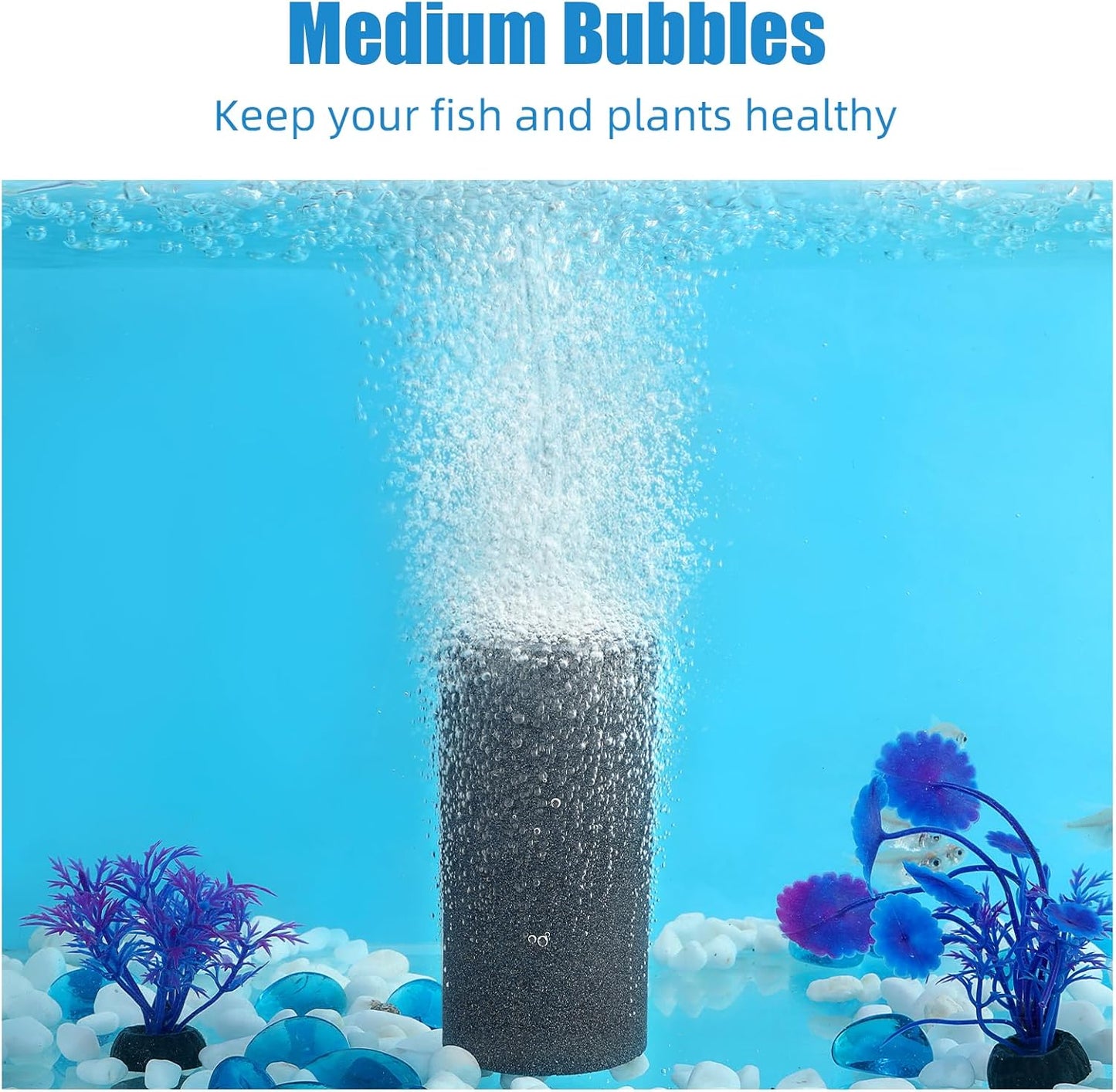 4x2 inch Aquarium Air Stones 10pcs, Aerator Differ,Air Stones for Aquariums,Fish Tanks,Pond and Hydroponics