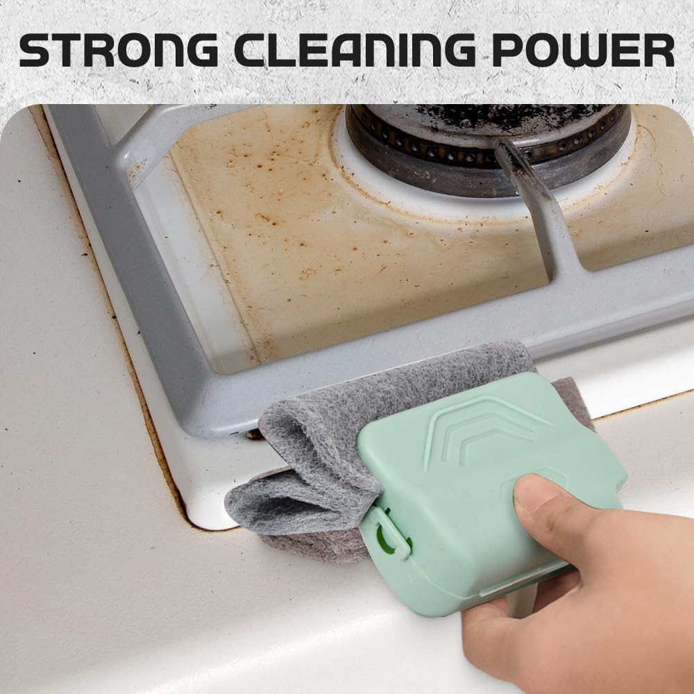 Magic Window Track Cleaner, 2025 Upgraded Handheld Cleaning Brh Set, for Window Slides Grooves, Tile Grout Lines, Shutter Slats, Car AC Vents & Narrow Gaps (Grey 3PCS)