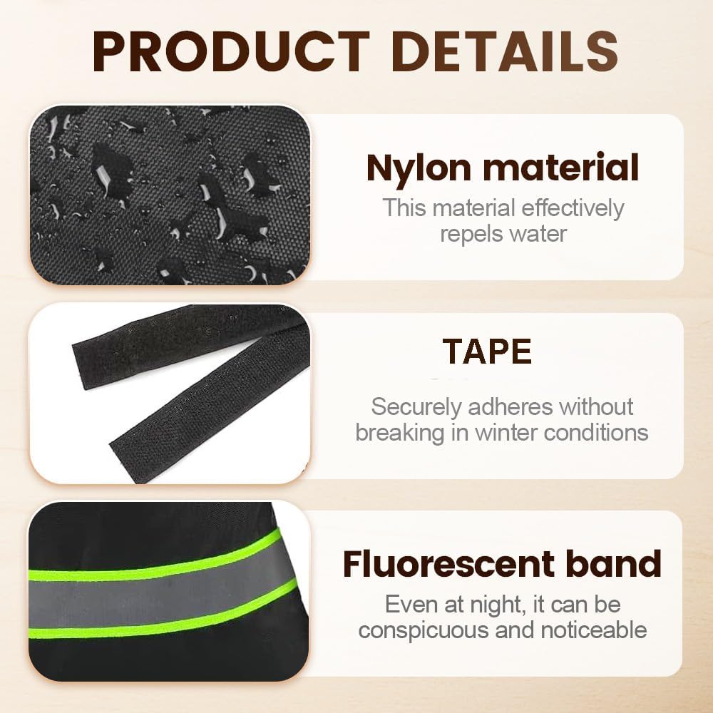 Outdoor Faucet Covers for Winter Freeze Protection, 9.8" x 6.3" Reable Waterproof Insulated Spigot Covers, Easy-toe Hose Bib Socks for Outdoor Faucets, Pipes & Spigots (Green, 2 PCS)