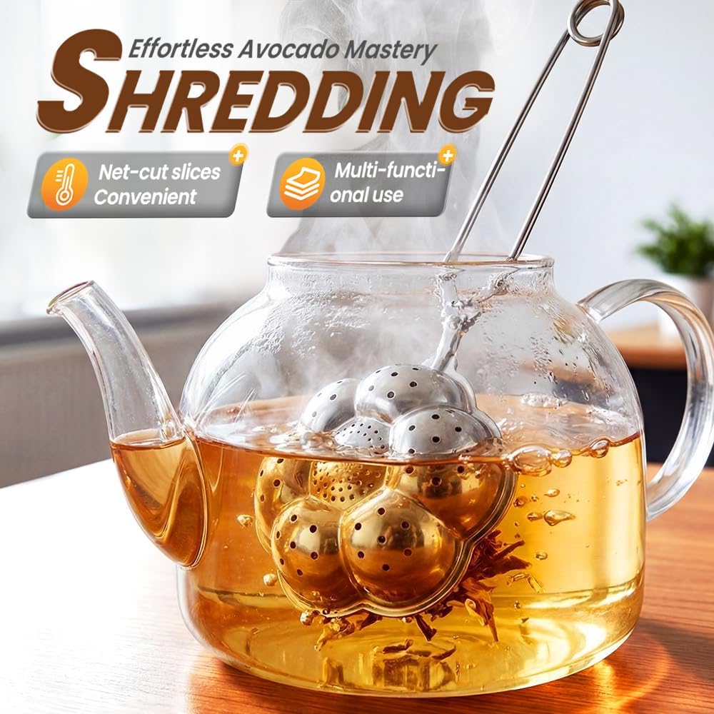 Tea Ball Tea Infer for Loose Leaf Tea, 304 Stainless Steel Fine Mesh Tea Strainer with 2 Styles (Spring Handle & Chain Hook), Reable Tea Steeper for Tea Lovers (1 PCS Spring Handle)