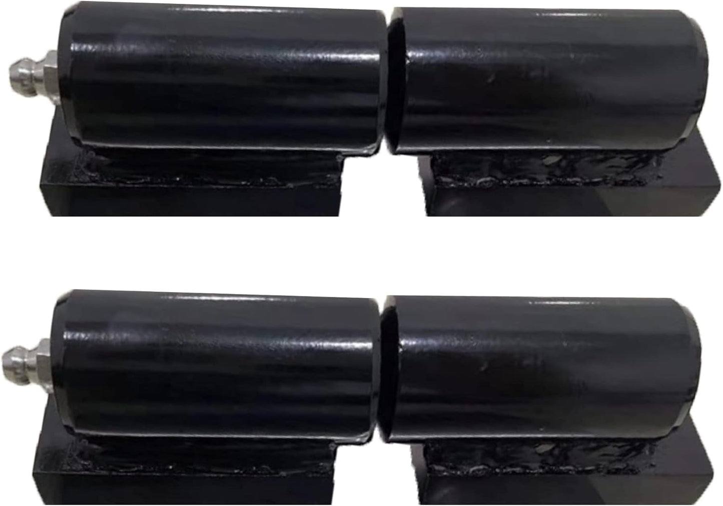 Heavy Duty Weld-on Barrel Hinges - 5 Inch, 450 Lbs Load Capacity, 2 Packs for Swing Gate, Trailer Ramp, Fence Gate