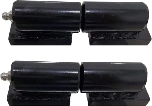 Heavy Duty Weld-on Barrel Hinges - 5 Inch, 450 Lbs Load Capacity, 2 Packs for Swing Gate, Trailer Ramp, Fence Gate