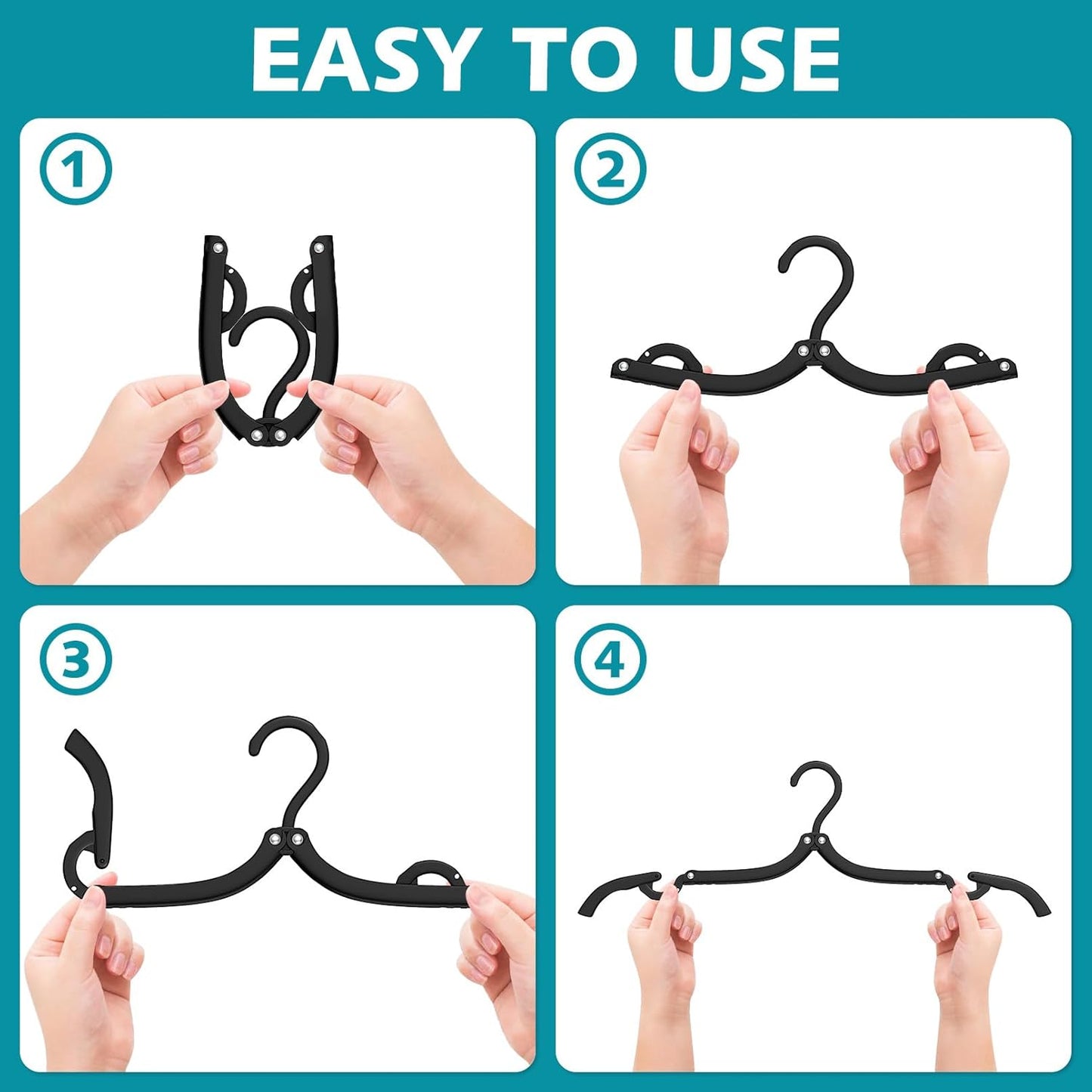 30 Pcs Travel Hangers Portable Foldable Travel Hanger Organizer and 2 Pack 9 Layers Pants Hangers Space Saving Cruise Essentials