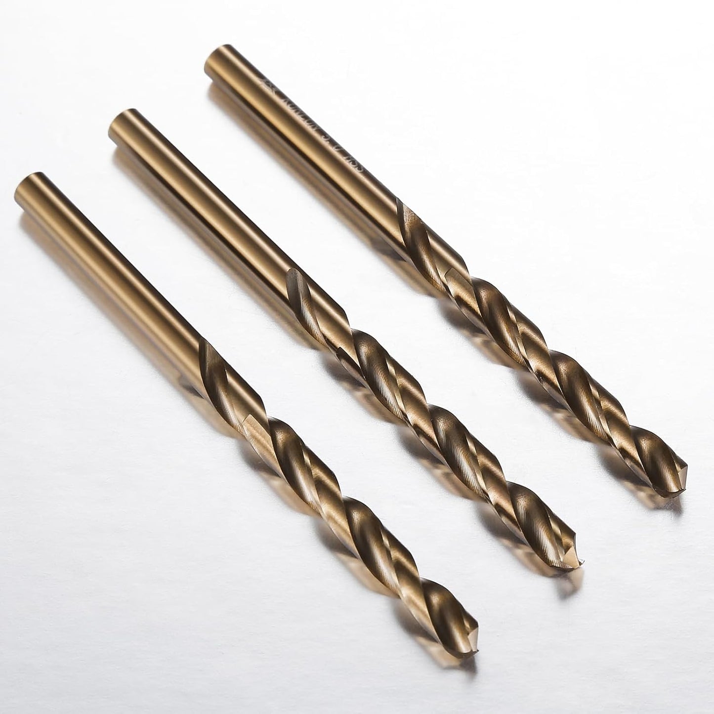 3/16" Cobalt Drill Bit(10Pcs), M35 HSS Metal Drill Bit Set forwood, Hard Metal, Stainless Steel, Cobalt Steel M35 Jobber Length Twist Drill Bits