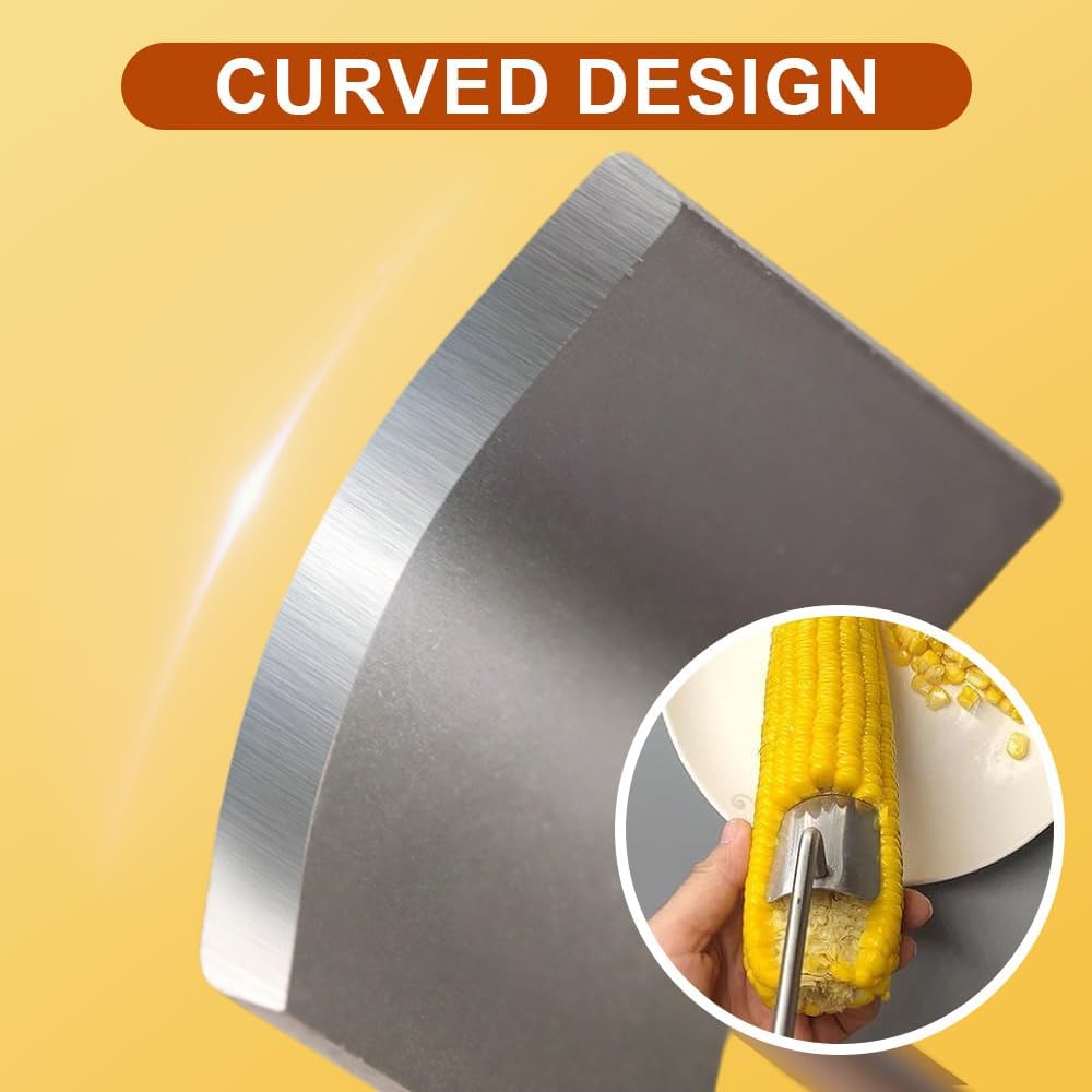 Easy Clean Corn Cob Peeler, 2025 Upgraded Stainless Steel Corn Stripper for Corn on the Cob, Fast and Safe, Suitable for Home Kitchens, Restaurant Chefs, Outdoor Dining Enthusiasts (1 pcs)