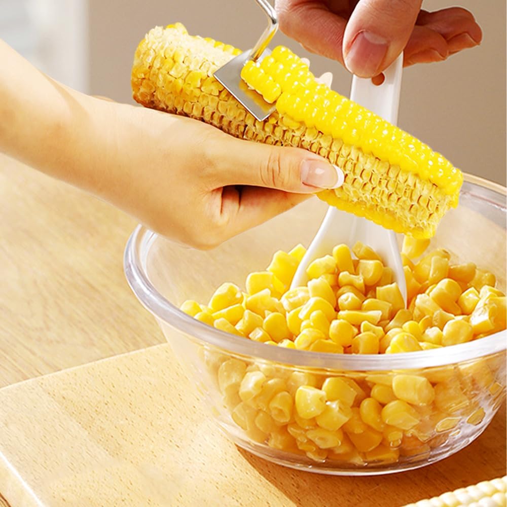 Easy Clean Corn Cob Peeler, 2025 Upgraded Stainless Steel Corn Stripper for Corn on the Cob, Fast and Safe, Suitable for Home Kitchens, Restaurant Chefs, Outdoor Dining Enthusiasts (1 pcs)