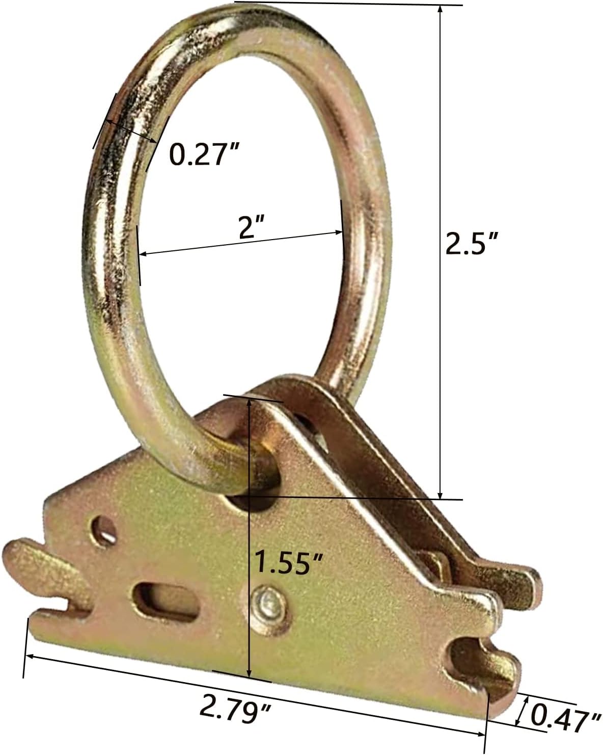 E-Track Wood Beam End Socket Accessories(10pcs) and E-Track O Ring Tie-Down Anchors(20pcs)