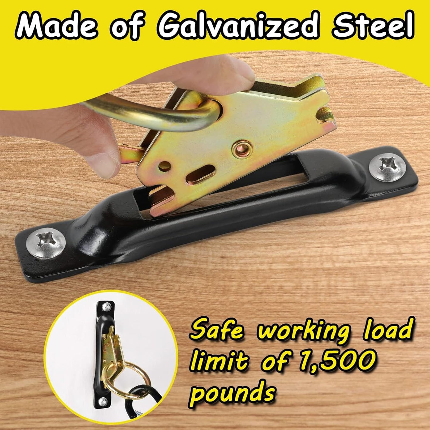 E-Track Wood Beam End Socket Accessories(10pcs) and E-Track O Ring Tie-Down Anchors(40pcs)